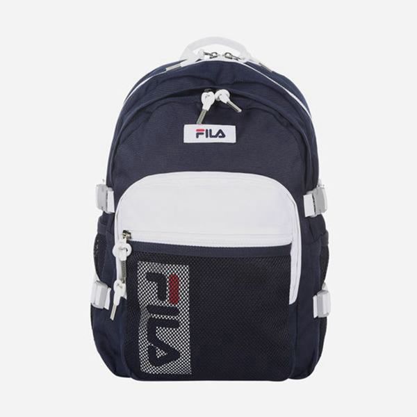 Mochila Fila Niñas Azul Marino - Vertical Linear Mesh - España 415267WZF